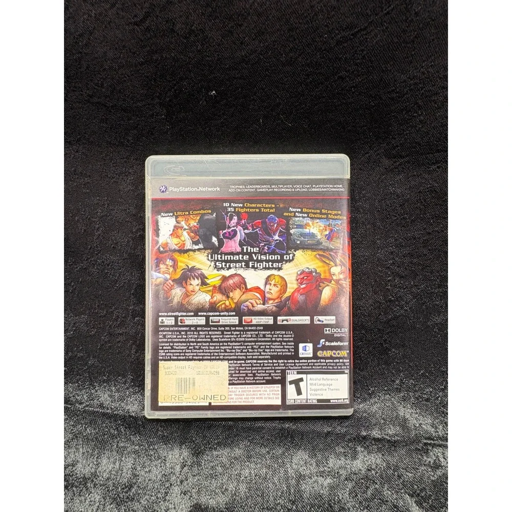 Super Street Fighter IV Sony PS3 PlayStation 3 Capcom Fighting Game with Manual